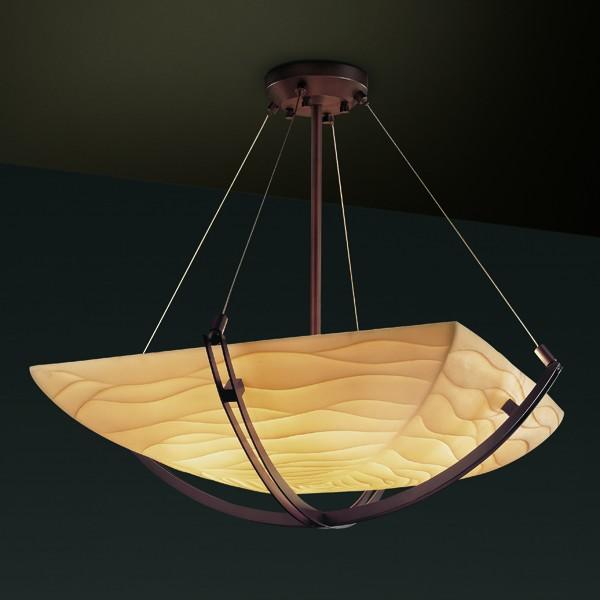 24" LED Pendant Bowl w/ Crossbar