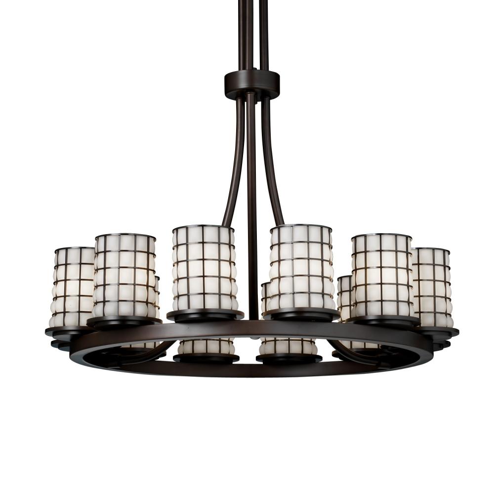 Dakota 12-Light Ring Chandelier (Tall)