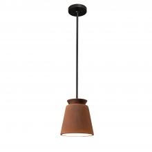 Justice Design Group CER-6425-RRST-MBLK-RIGID - Small Trapezoid Pendant