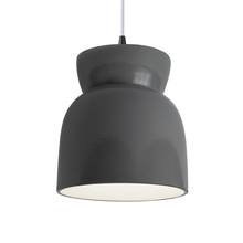 Justice Design Group CER-6515-GRY-MBLK-RIGID-LED1-700 - Large Hourglass LED Pendant