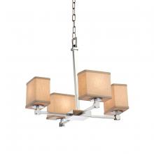 Justice Design Group FAB-8420-55-CREM-CROM - Tetra 5-Light Chandelier