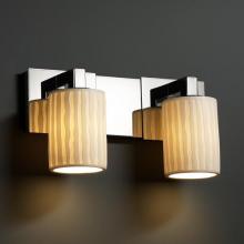 Justice Design Group POR-8922-10-SAWT-CROM - Modular 2-Light Bath Bar