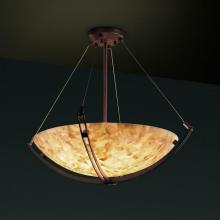 Justice Design Group ALR-9722-25-DBRZ - 24" Pendant Bowl w/ Crossbar