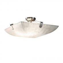 Justice Design Group CLD-9612-25-NCKL-LED5-5000 - 24" LED Semi-Flush Bowl w/ U-Clips