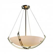 Justice Design Group CLD-9722-35-NCKL-LED5-5000 - 24" LED Pendant Bowl w/ Crossbar