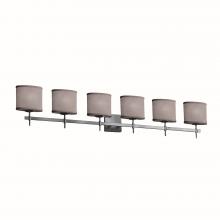 Justice Design Group FAB-8416-30-GRAY-NCKL - Union 6-Light Bath Bar