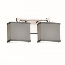 Justice Design Group FAB-8422-55-GRAY-CROM-LED2-1400 - Tetra 2-Light LED Bath Bar