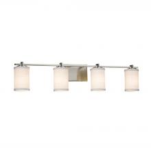 Justice Design Group FAB-8444-10-WHTE-NCKL-LED4-2800 - Era 4-Light LED Bath Bar