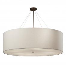 Justice Design Group FAB-9597-WHTE-DBRZ - Classic 48" Drum Pendant