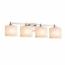 Justice Design Group FSN-8424-30-OPAL-NCKL-LED4-2800 - Tetra 4-Light LED Bath Bar