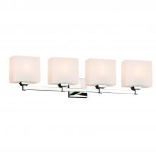 Justice Design Group FSN-8434-55-OPAL-CROM-LED4-2800 - Regency 4-Light LED Bath Bar