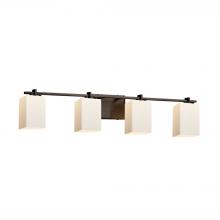 Justice Design Group FSN-8444-15-OPAL-DBRZ-LED4-2800 - Era 4-Light LED Bath Bar