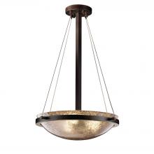 Justice Design Group FSN-9691-35-MROR-DBRZ-LED3-3000 - 18" LED Pendant Bowl w/ Ring