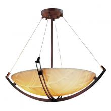 Justice Design Group PNA-9722-35-BANL-DBRZ-LED5-5000 - 24" LED Pendant Bowl w/ Crossbar