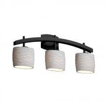 Justice Design Group POR-8593-10-BMBO-MBLK - Archway 3-Light Bath Bar