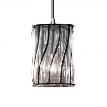 Justice Design Group WGL-8815-10-SWCB-ABRS-RIGID - Mini 1-Light Pendant