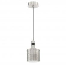 Kendal PF110-SN/BLK - AXIS 1-Light Satin Nickel & Black Pendant