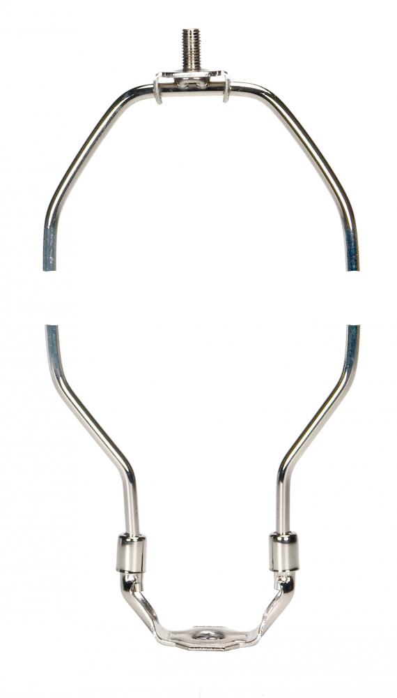 Heavy Duty Harp; Polished Nickel Finish; 11-1/2" Height; 1/8 IP Saddle; 1/4-27 Thread; 125