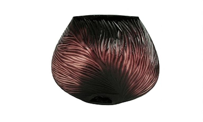 LEAF CUT VASE, LG, AMY