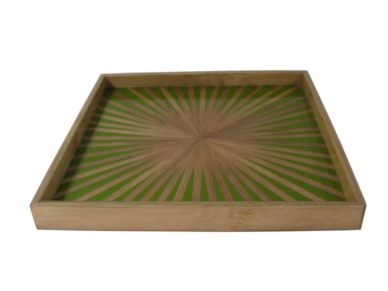 TRAY, BAMBOO, GRN