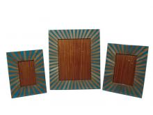 Oggetti Luce 93-BB02/BLU - FRAME, 8X10, BAMBOO, BLUE