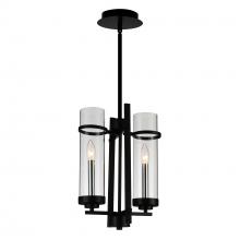 CWI Lighting 9827P11-2-101 - Sierra 2 Light Up Mini Pendant With Black Finish