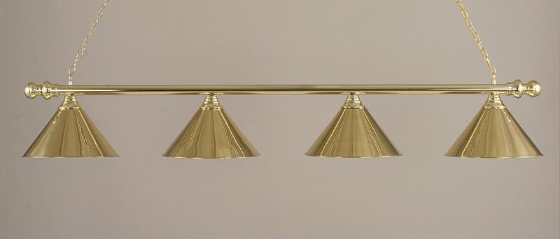 pool table light brass