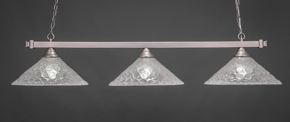 brushed nickel pool table light