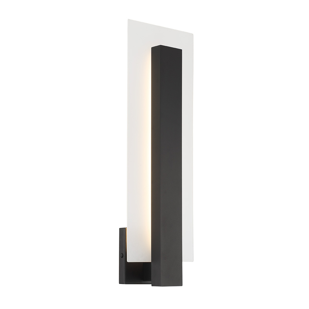 Carta 1 Light 22" Sconce in Black