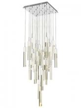 Avenue Lighting HF1904-25-GL-CH-C - The Original Glacier Avenue Collection Chrome 25 Light Pendant Fixture With Clear Crystal