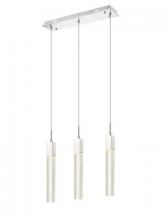 Avenue Lighting HF1900-3-GL-CH-C - The Original Glacier Avenue Collection Chrome 3 Light Pendant Fixture With Clear Crystal