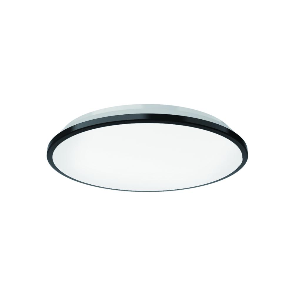 Brook 11-in Black LED Flush Mount