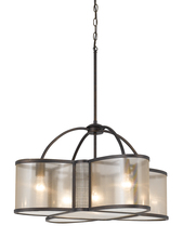 CAL Lighting FX-3555/5 - 16" Inch Tall Metal Chandelier in Bronze Finish