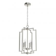 Hunter 19575 - Hunter Zoanne Brushed Nickel 4 Light Medium Pendant Ceiling Light Fixture