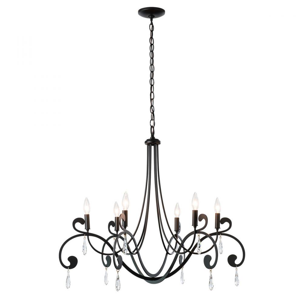 Stella 6 Arm Chandelier