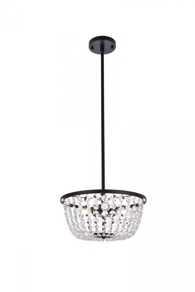 Gianna 13 Inch Pendant in Black