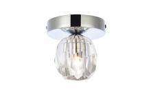 Elegant 3505F5C - Eren 1 Light Chrome Flush Mount