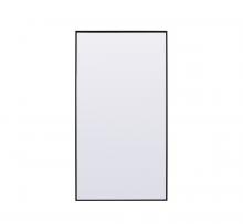 Elegant MR4FL3672BK - Metal Frame Rectangle Full Length Mirror 36x72 Inch in Black