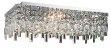 Elegant V2035F24C/RC - MaxIme 6 Light Chrome Flush Mount Clear Royal Cut Crystal