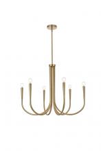 Elegant LD722D30SG - Layne 30 inch chandelier in Gold