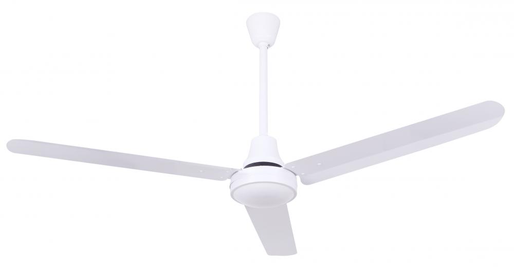 Industrial DC Fan, CP56DW11N, 56" Fan, WH Color, Downrod Mount, HIGH PERFORMANCE WEATHERPROOF