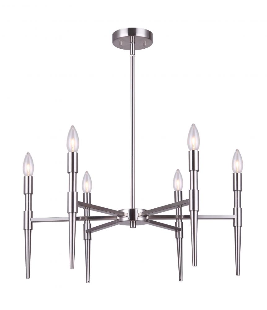 FLORENCE Brushed Nickel Chandelier