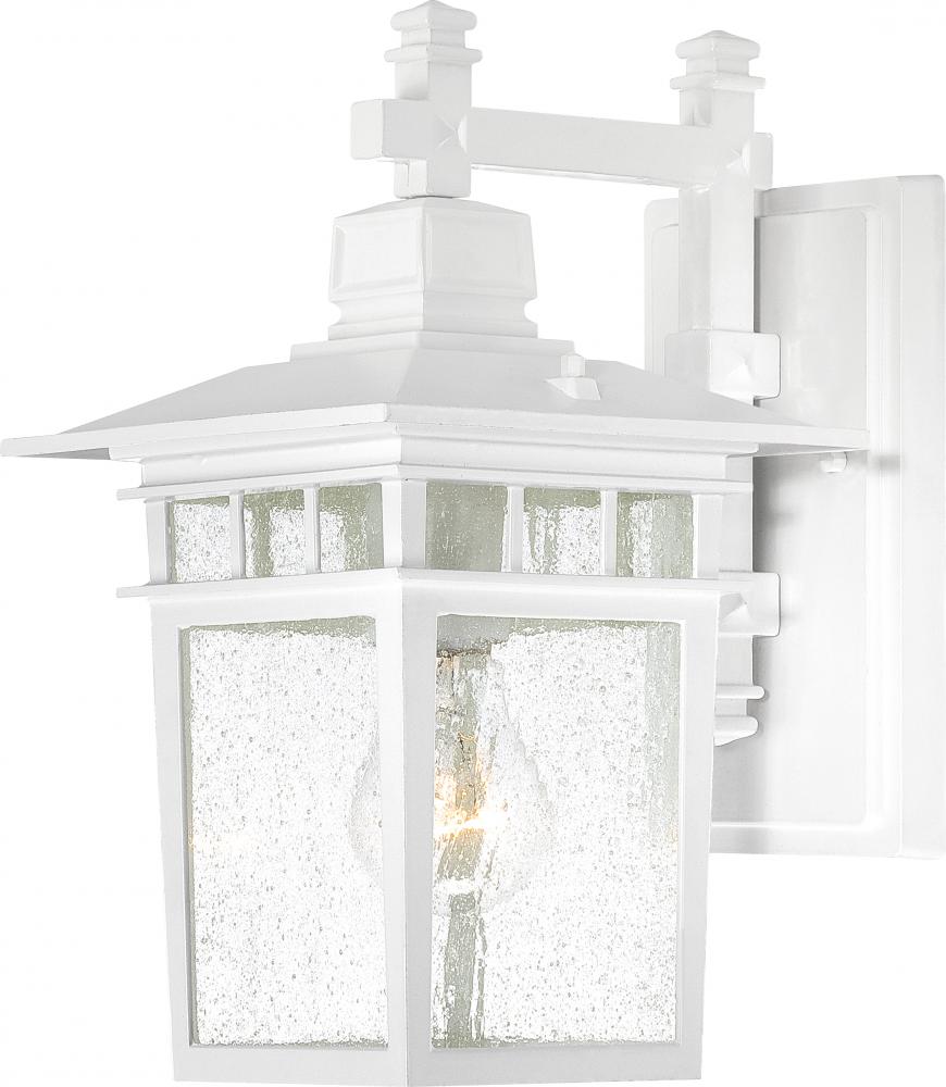 Cove Neck - 1 Light - 12" Outdoor Lantern with Clear Seed Glass; Color retail packaging