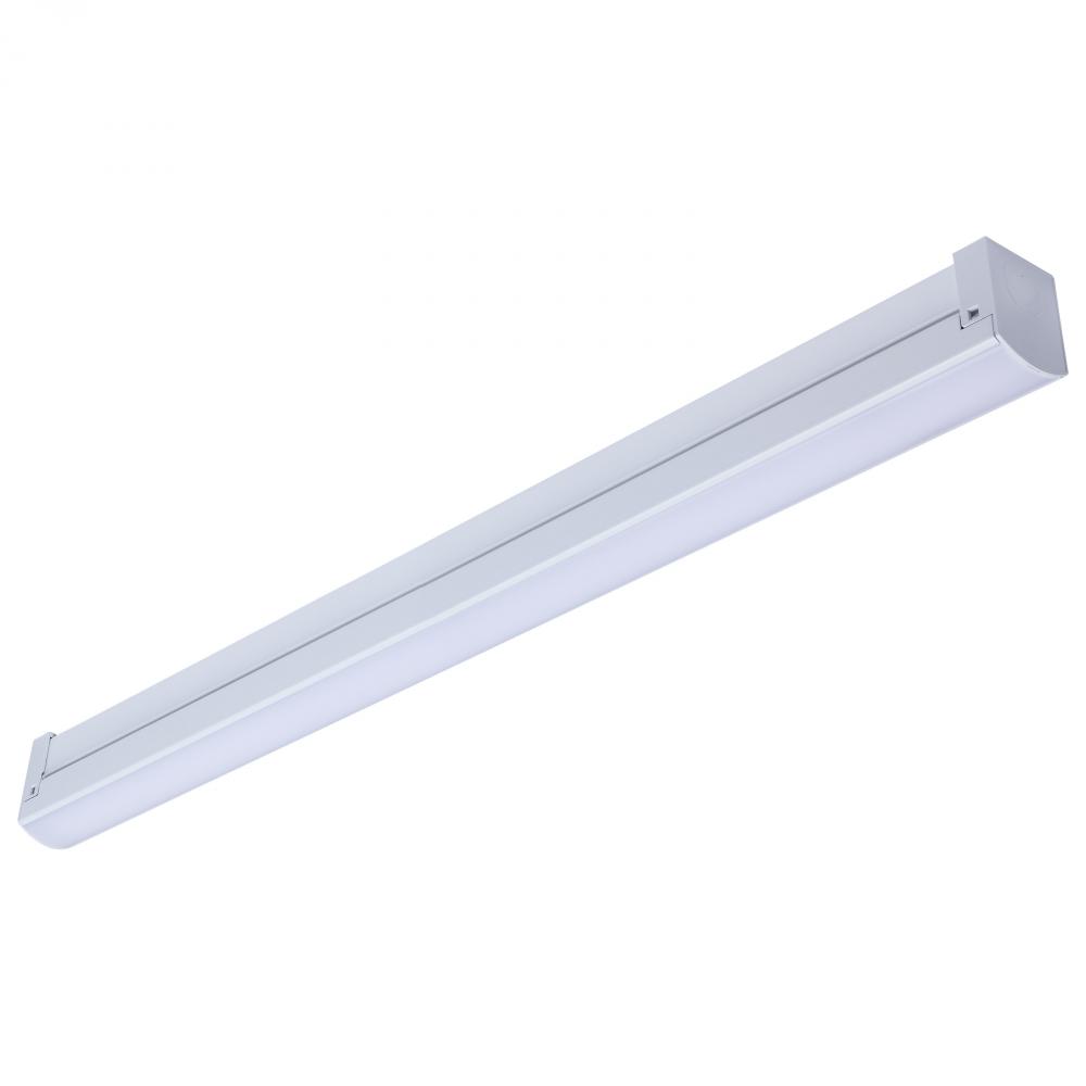 LED 2 Foot Connectable Strip Light; 20 Watts; 27K/30K/35K/40K/50K CCT Selectable; White Finish; 120