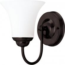 Nuvo 60/1852 - Dupont - 1 Light Vanity with Satin White Glass - Dark Chocolate Bronze Finish