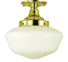 Framburg 2555 AB - 1-Light Antique Brass Taylor Flush / Semi-Flush Mount