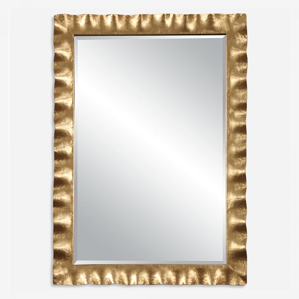 Uttermost Haya Scalloped Gold Mirror