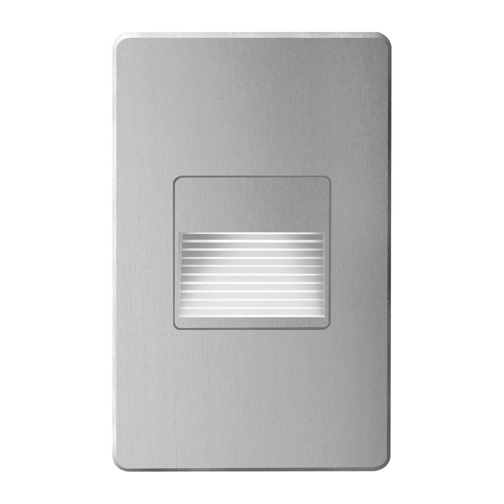 120VAC input, L125mmxW78mmxH37mm, 2700K, 3.3W IP65, Brushed Aluminum Wall LED Light