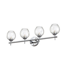 Dainolite ABI-284W-PC - 4 Light Halogen Vanity Polished Chrome with Clear Glass