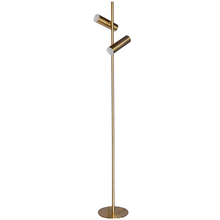 Dainolite CST-6112LEDF-AGB - 12W Floor Lamp, Aged Brass with Frosted Acrylic Diffuser